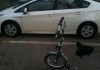 Prius v Bicycle Standoff