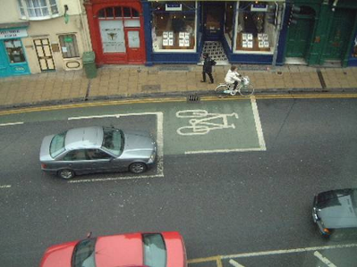 Ironically, the exact shape of an HGV's blind spot
