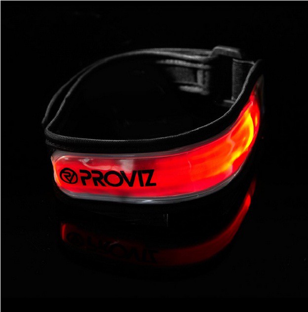 HI VISIBILITY ARM / ANKLE BAND - LIGHT-EMITTING - (RED)