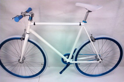 Funky fixie blue and white