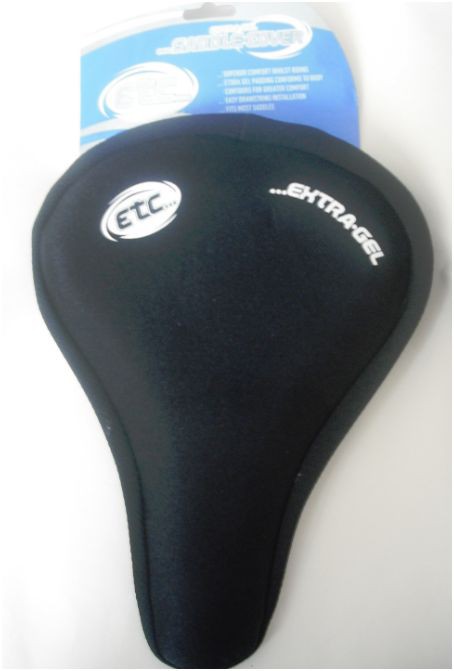  ETC Black Extra Gel Saddle Cover 