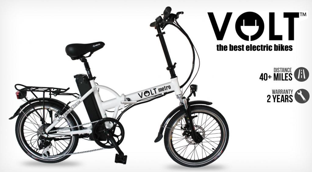 VOLT METRO Folding Electric Bike 2012 - 2 YR WRTY 36V Li-Pol 1000+ Charges - On sale was £1249